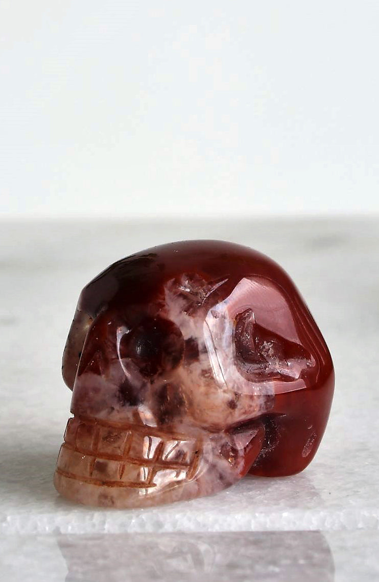 Carnelian Skull
